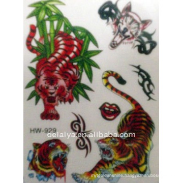 tiger temporary tattoo sticker